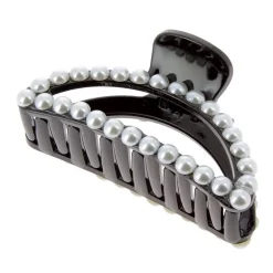 Pince croco à perles demi-lune