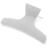 Pince croco simple blanche 9.5cm