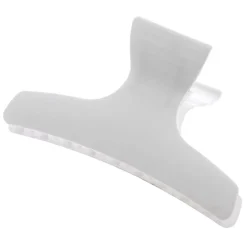 Pince croco simple blanche 9.5cm