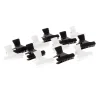 Pince croco x 12 PM noir/blanc
