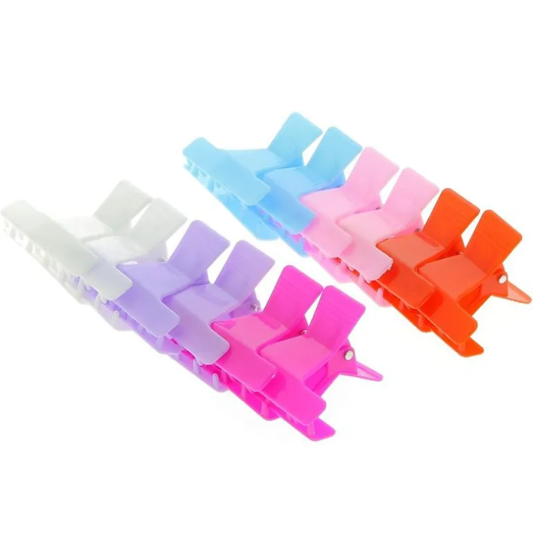 Pince croco x 12 PM pastel