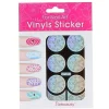 Pochoir vinyl coeur pour ongles