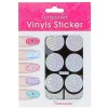 Pochoir vinyl fleur pour ongles