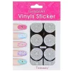 Pochoir vinyl étoile pour ongles