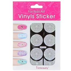 Pochoir vinyl étoile pour ongles