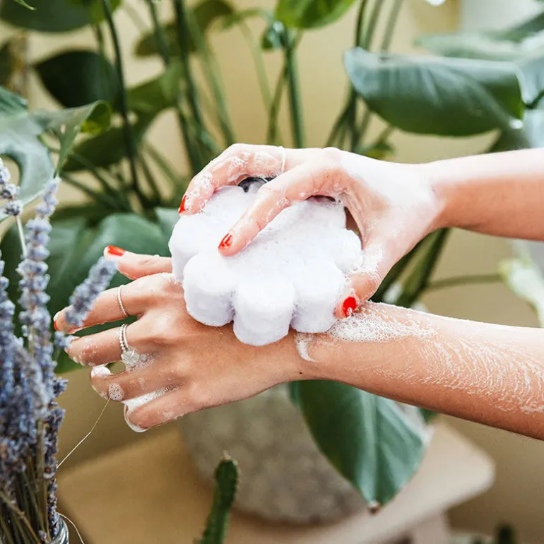 Éponge de bain infusée lavande Française