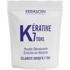 Poudre décolorante bleue enrichie en kératine 7 tons
