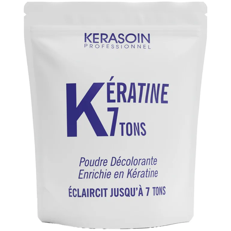 Poudre décolorante bleue enrichie en kératine 7 tons