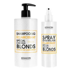 Rituel éclaircissant pour cheveux blonds naturels shampooing et spray