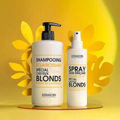 Rituel éclaircissant pour cheveux blonds naturels shampooing et spray