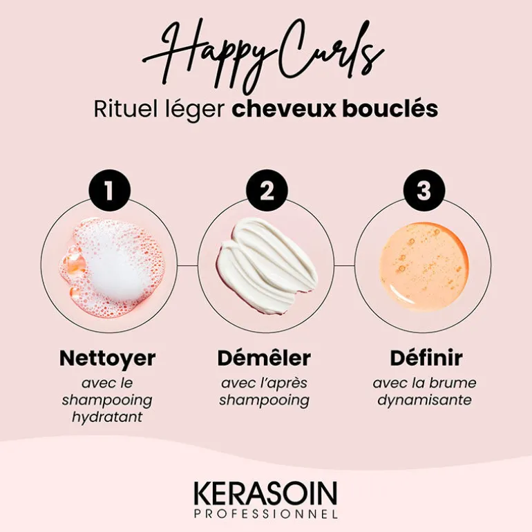 Rituel léger cheveux bouclés Happy Curls