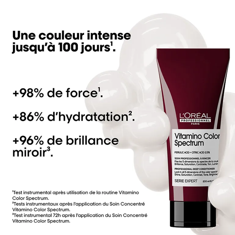 Rituel neutralisant Vitamino Color Spectrum cheveux bruns, anti-rouge