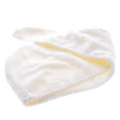 Serviette microfibre blanc crème