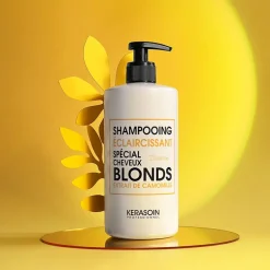 Shampooing éclaircissant spécial cheveux blonds