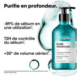Shampooing dermo-purifiant anti-gras Scalp Advanced 500ml