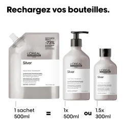 Shampooing déjaunissant Silver recharge 500ml