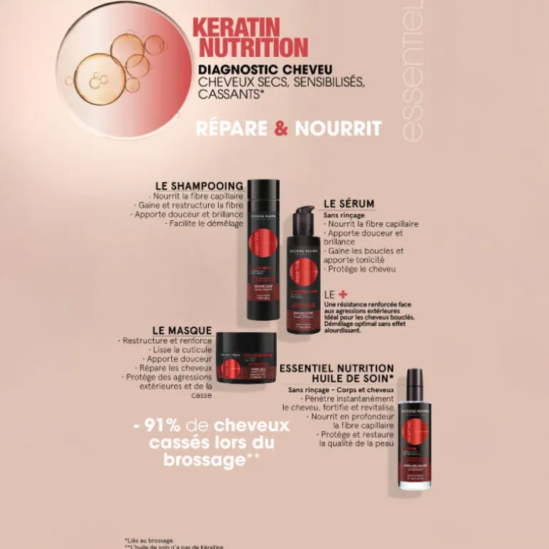 Shampooing nourrissant Essentiel Keratin Nutrition 100ml