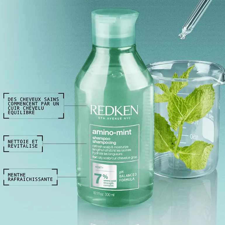 Shampooing racines grasses pointes sèches Amino Mint