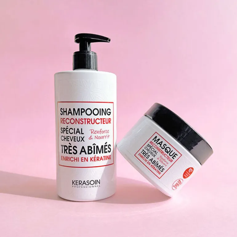 Shampooing reconstructeur à la kératine pour cheveux très abîmés 1000ml