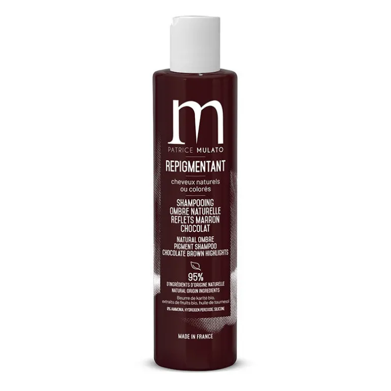 Shampooing repigmentant cheveux naturels ou colorés ombre naturelle
