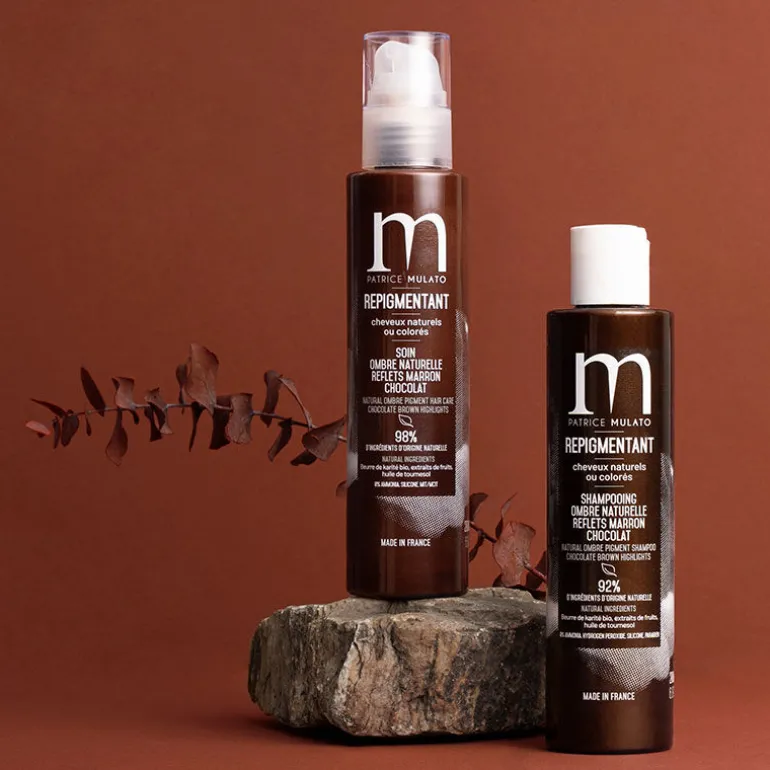 Shampooing repigmentant cheveux naturels ou colorés ombre naturelle