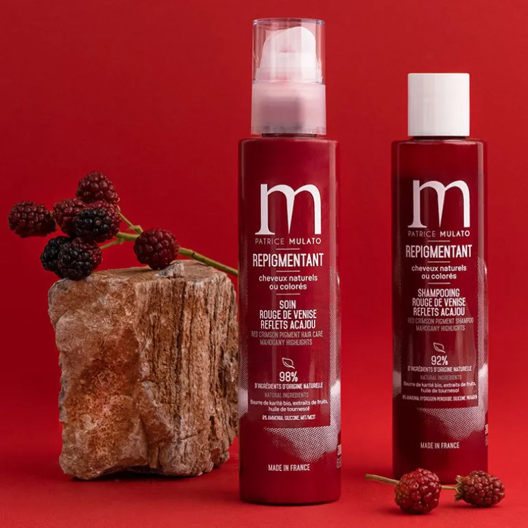 Shampooing repigmentant cheveux naturels ou colorés rouge de Venise