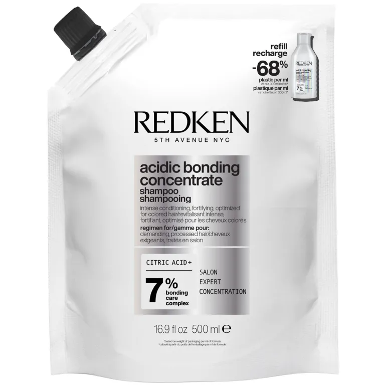 Shampooing réparateur pour cheveux abîmés Acidic Bonding Concentrate recharge 500 ml