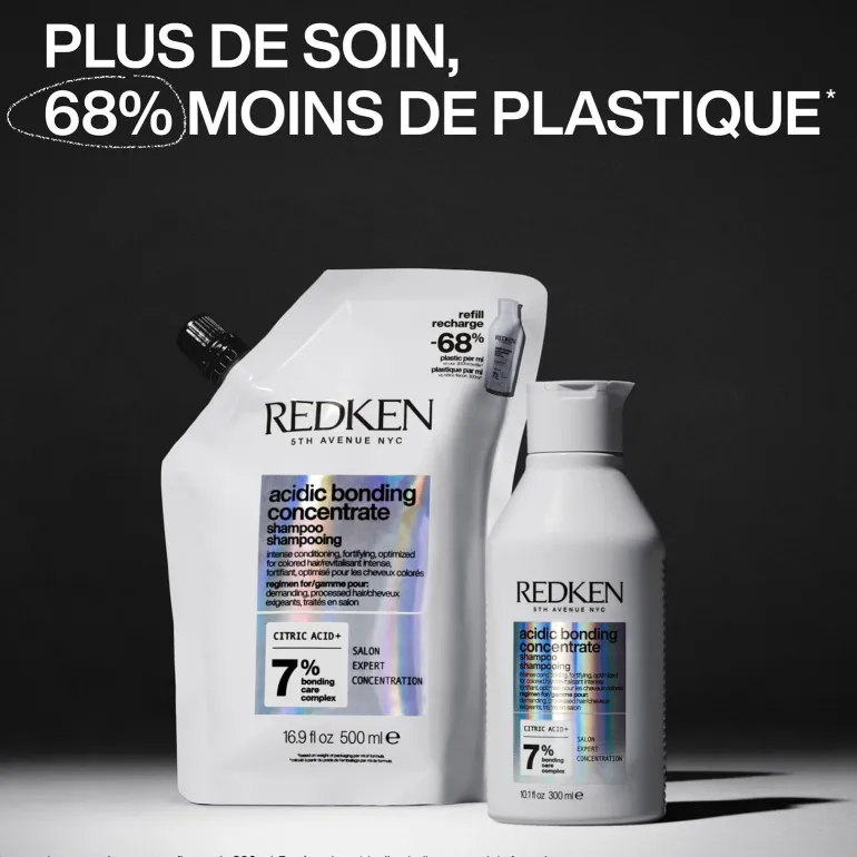 Shampooing réparateur pour cheveux abîmés Acidic Bonding Concentrate recharge 500 ml