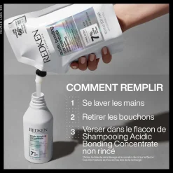 Shampooing réparateur pour cheveux abîmés Acidic Bonding Concentrate recharge 500 ml