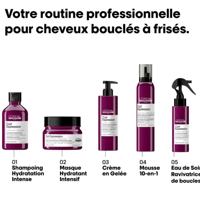 Trio coiffant pour cheveux bouclés à frisés Curl Expression