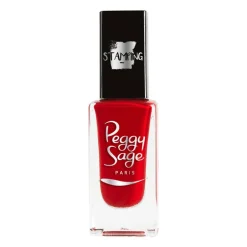 Vernis à ongles stamping Peggy sage rouge
