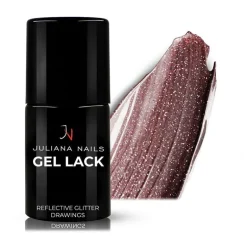 Vernis semi-permanent Gel Lack glitter drawings