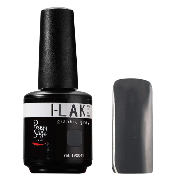 Vernis semi-permanent I-Lak 15 ml graphic grey