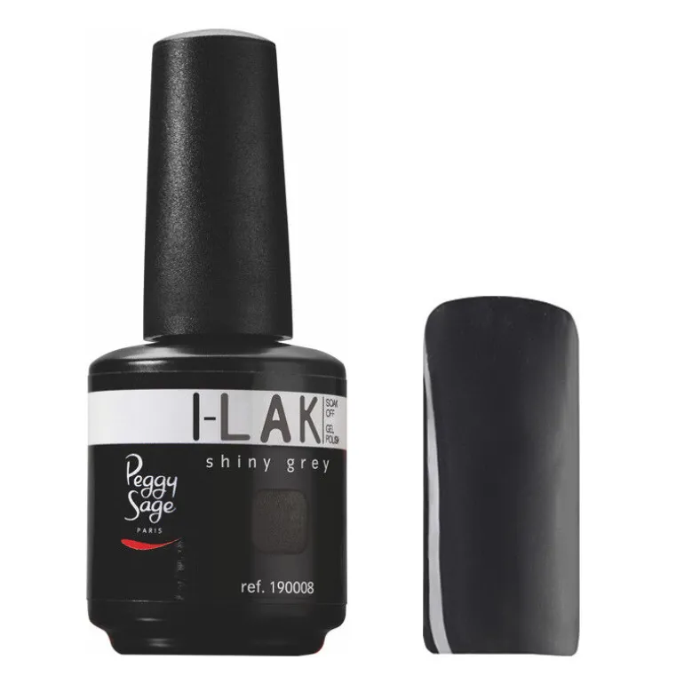 Vernis semi-permanent I-Lak 15 ml shiny grey