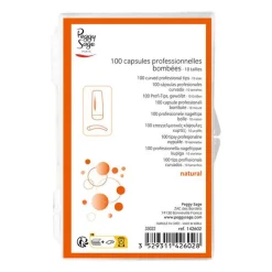 100 capsules professionnelles bombées