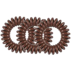 3 Élastiques spirales Original pretzel brown