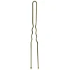 24 Épingles ondulées longues bronze
