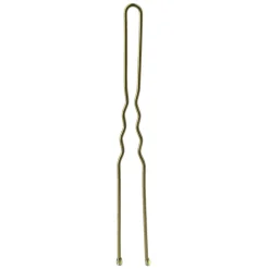 24 Épingles ondulées longues bronze