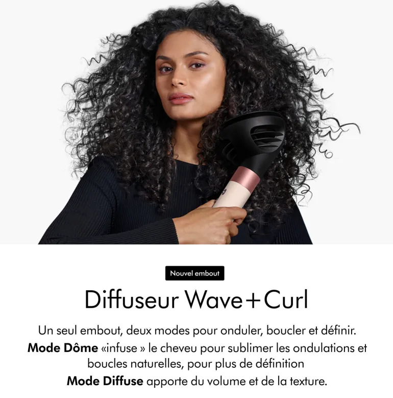 Airwrap i.d. cheveux bouclés frisés