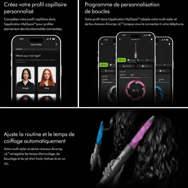 Airwrap i.d. cheveux raides à ondulés