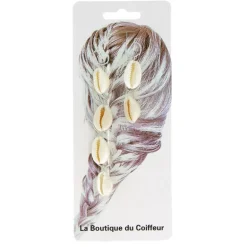 Anneaux métal pour tresses coquillage