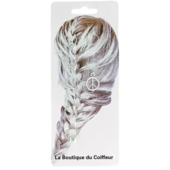 Anneaux métal pour tresses peace