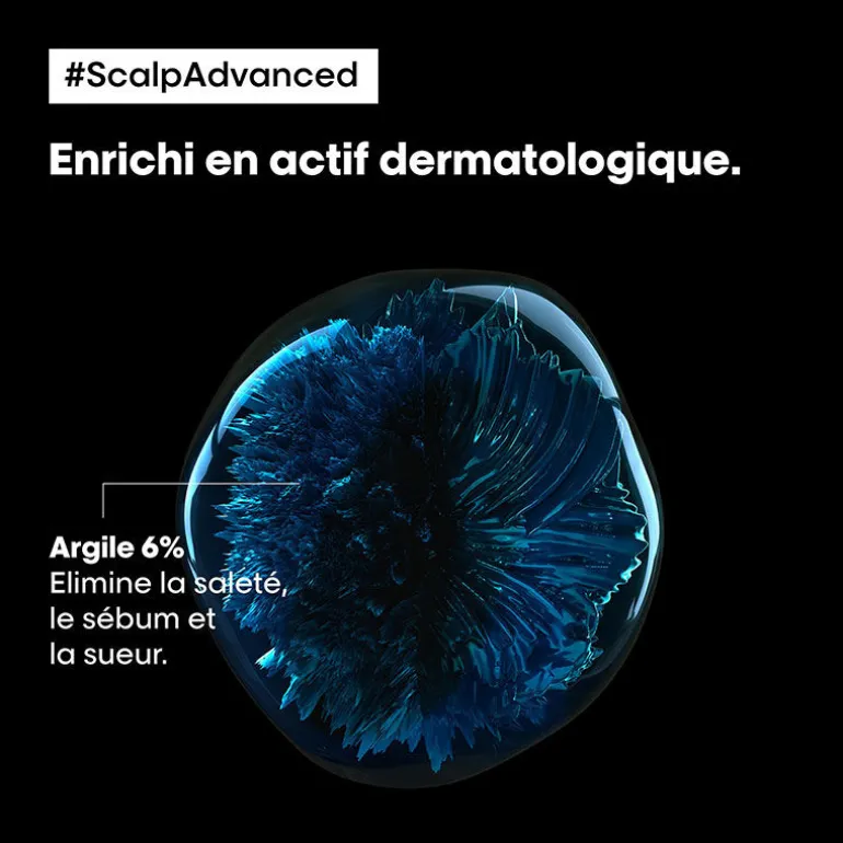 Argile 2-en-1 purifiante anti-gras Scalp Advanced 500ml