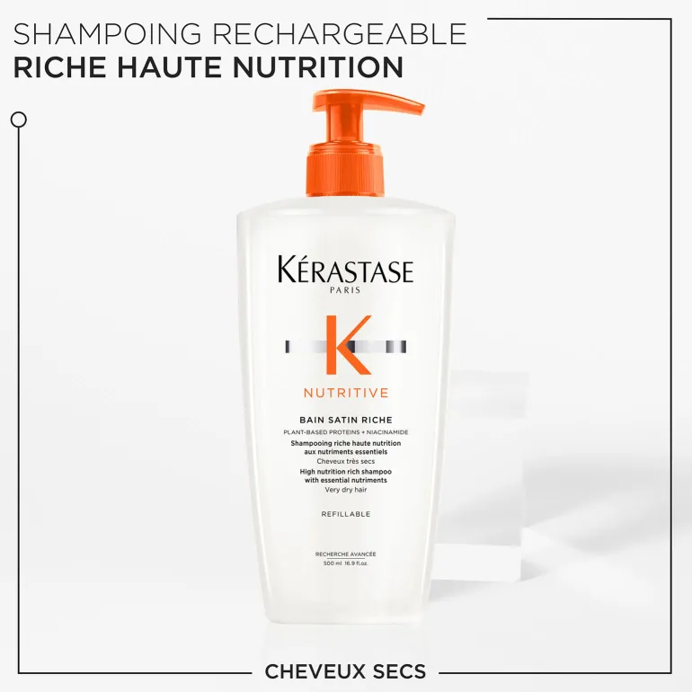 Bain satin riche Nutritive 500 ml rechargeable