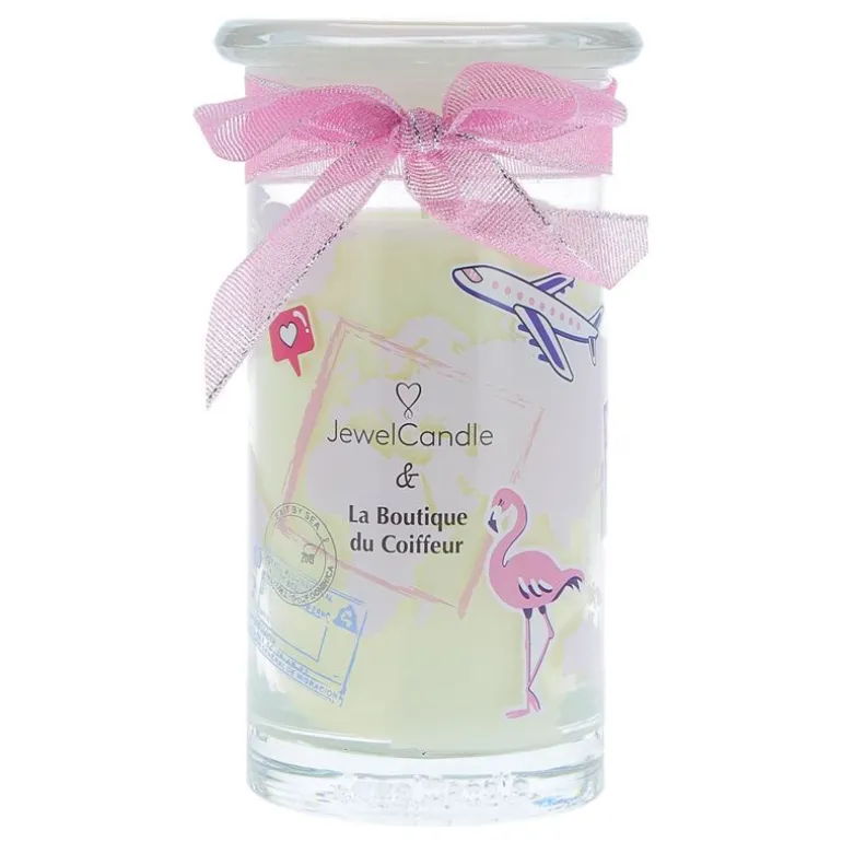 Bougie collab Jewel Candle et La Boutique du Coiffeur Édition Limitée