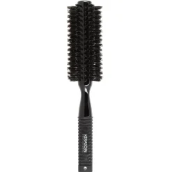 Brosse à brushing noire en poils de sanglier 43mm