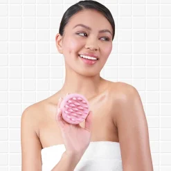 Brosse de massage rose