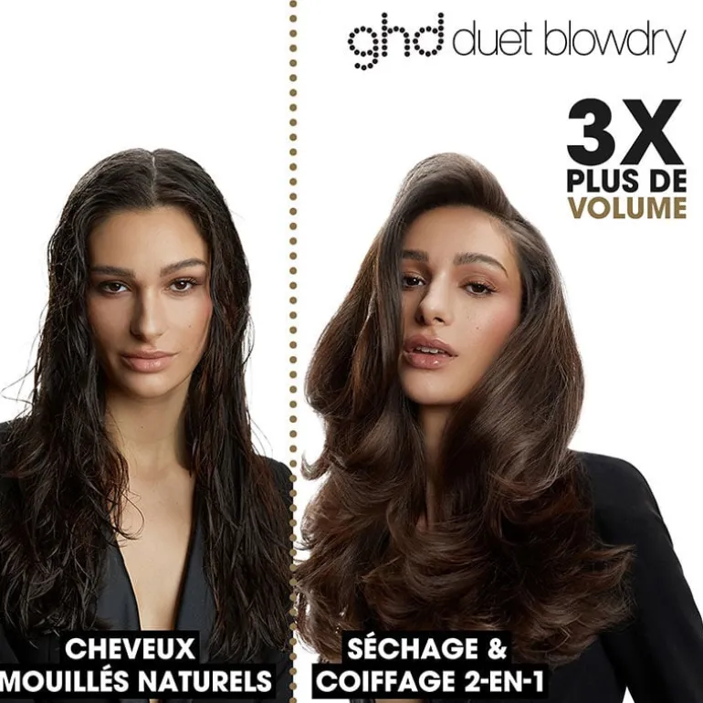 Brosse soufflante 2-en-1 Duet Blowdry noir