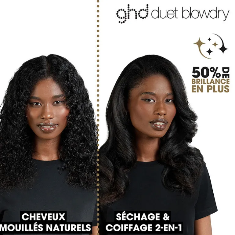 Brosse soufflante 2-en-1 Duet Blowdry noir
