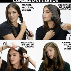 Brosse soufflante 2-en-1 Duet Blowdry noir